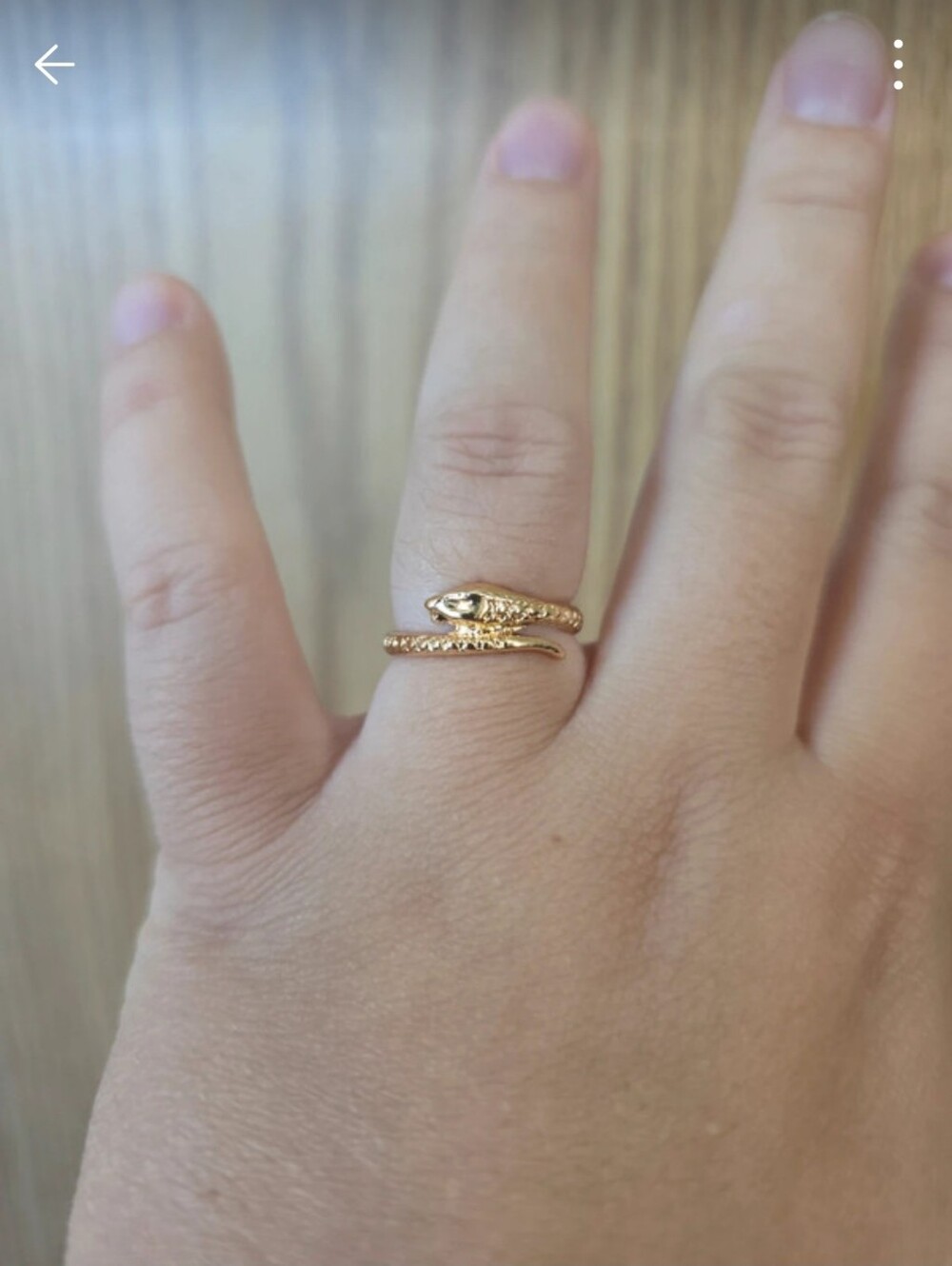 Gold Serpent Wrap Ring - Elegant Snake Band